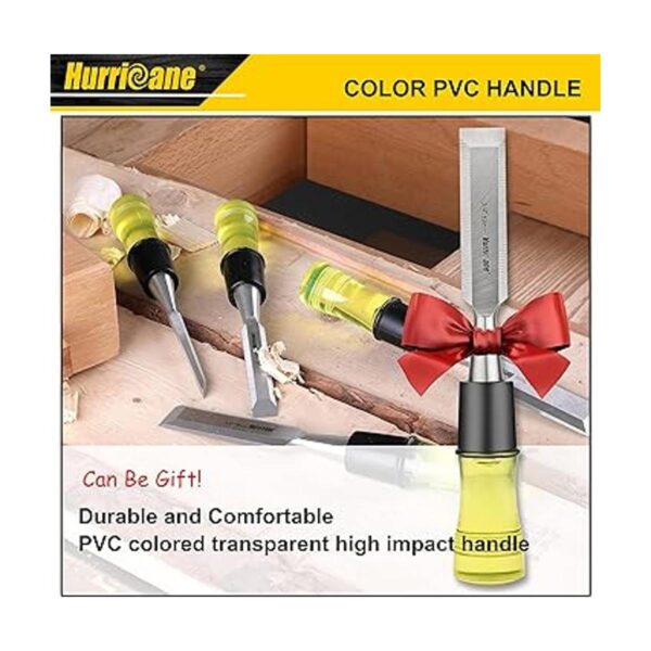 HURRICANE 4 piezas cincel de madera conjunto CrV_6