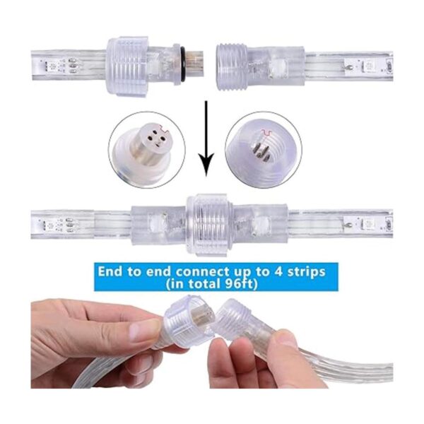 Tira de luces LED flexibles planas de 16.4 pies tira de_4