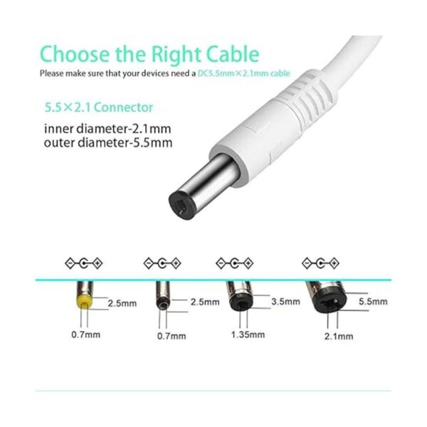SIOCEN Paquete de 3 cables USB 2.0 A tipo macho a CC 0.217_2