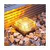Luz solar de ladrillo de vidrio luces de cubo de hielo_5