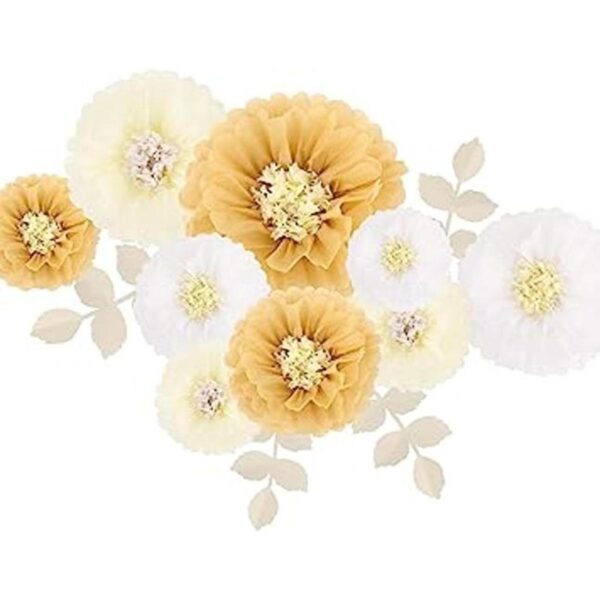 Fonder Mols Papel de seda de flores de crisanto hojas de