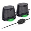 ENHANCE SB2 Altavoces para computadora con luz LED verde_1