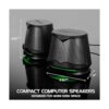 ENHANCE SB2 Altavoces para computadora con luz LED verde_3