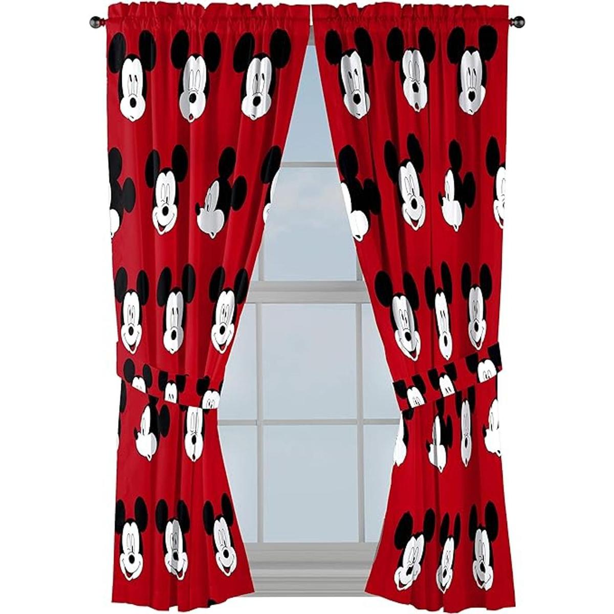 Jay Franco Disney Mickey Mouse Juego de 4 cortinas de 63