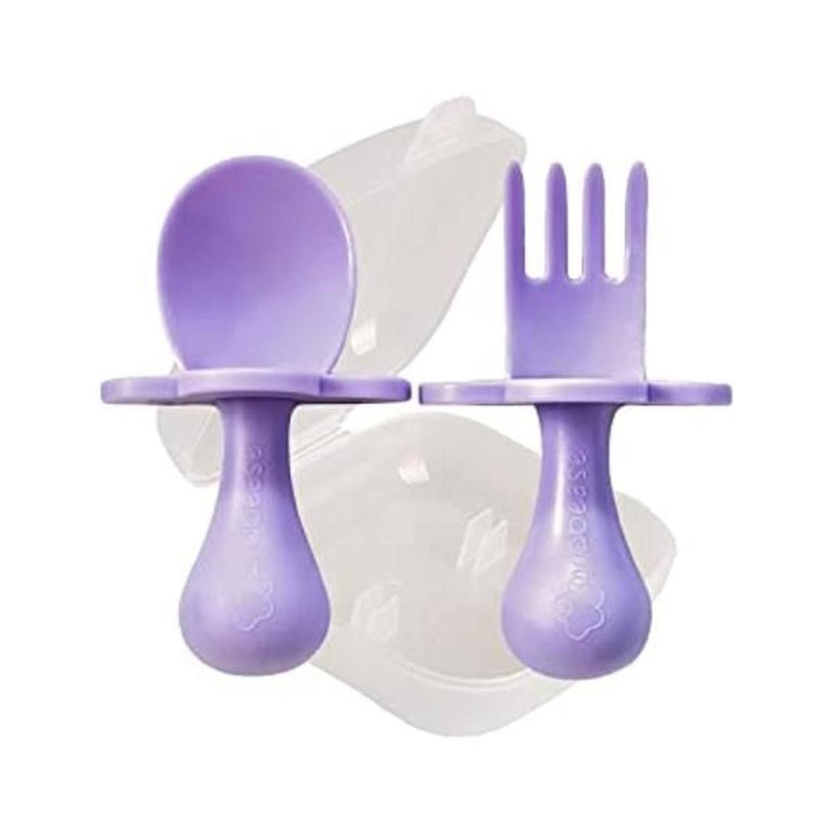 Grabease Baby and Toddler SelfFeeding Utensils Spoon and