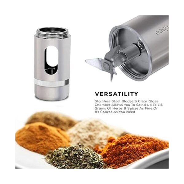 Easy Grinder Dispensador eléctrico de vidrio transparente_4