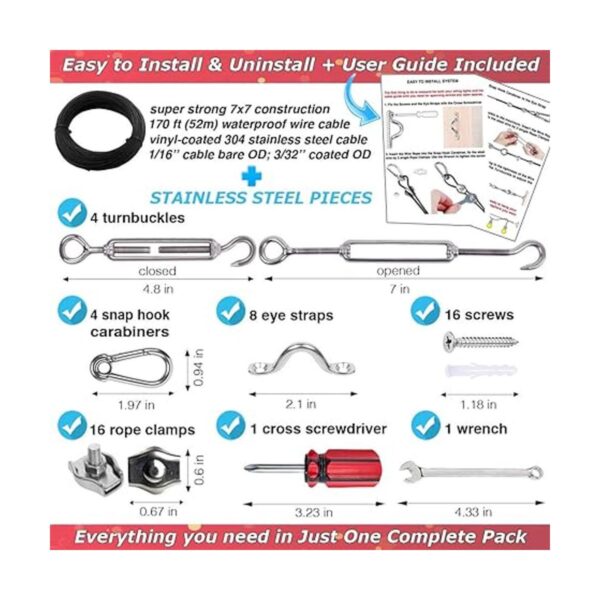 SMART RSQ Kit completo de cadena de luces colgantes con_2