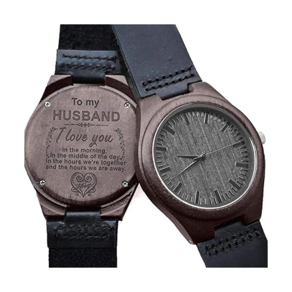Relojes de madera grabados personalizados para hombre_3