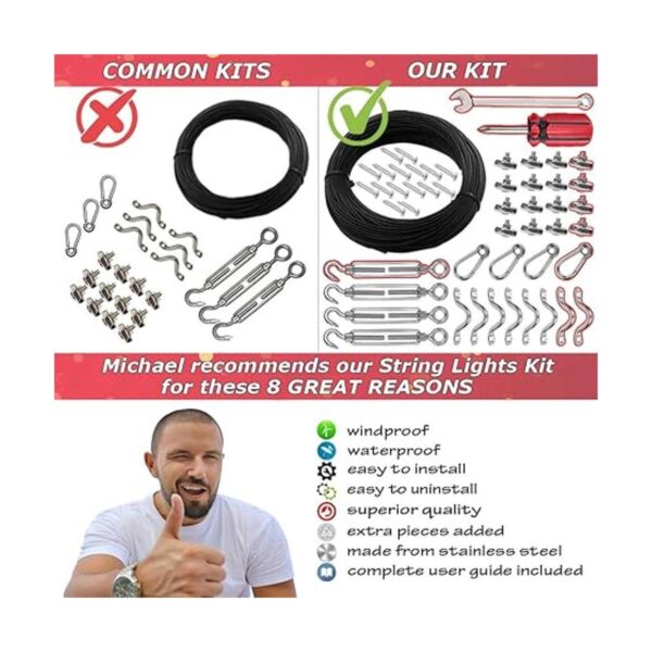 SMART RSQ Kit completo de cadena de luces colgantes con_3