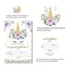 Invitaciones de cumpleaños de unicornio mágico_5