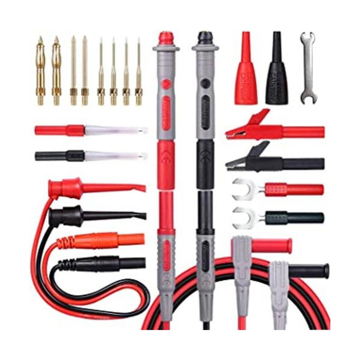 Bionso Kit de cables de multímetro de 25 piezas juego de