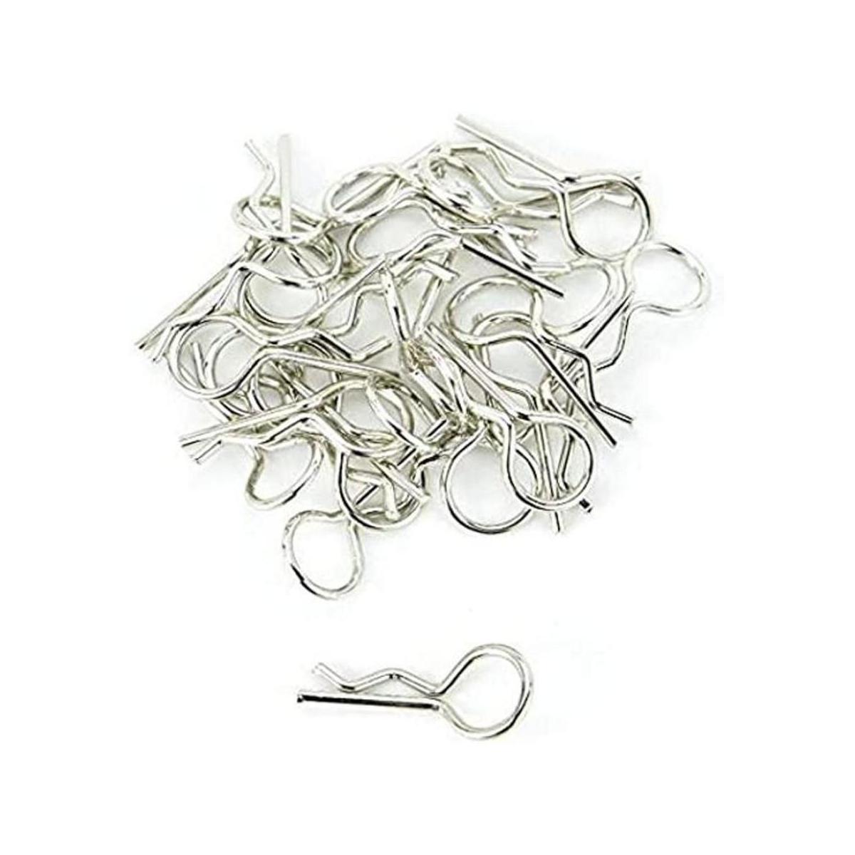 Apex RC Products Silver 110 Clips de cuerpo anodizado RC