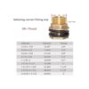 Joywayus Conector macho para tanque de agua con arandela_5