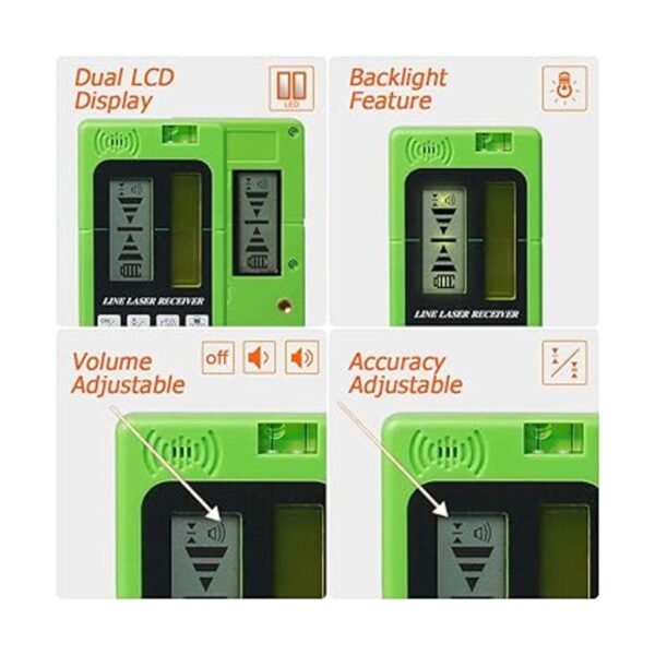 Huepar LR5RG Detector láser para nivel láser receptor de_3