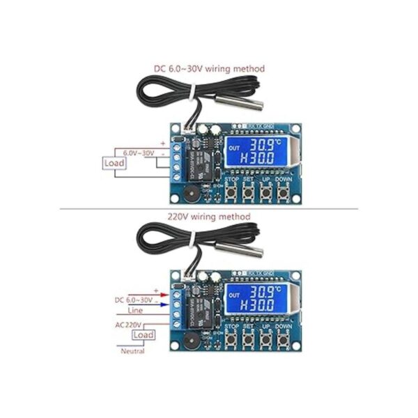 Controlador electrónico de termostato DROK DC 6 30 V 24