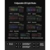 Teclado RGB LED retroiluminado para juegos con_4