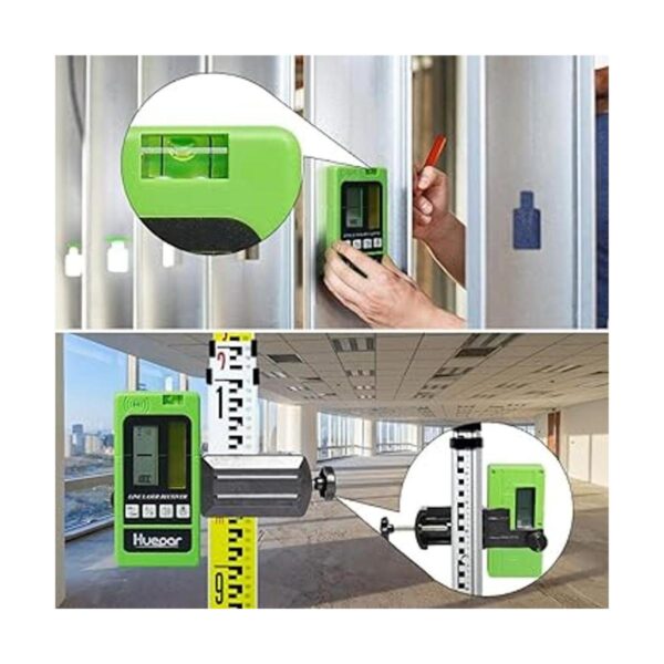 Huepar LR5RG Detector láser para nivel láser receptor de_6