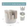 Scarlettwares Doble soporte de esponja doble para_2