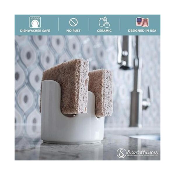 Scarlettwares Doble soporte de esponja doble para_3