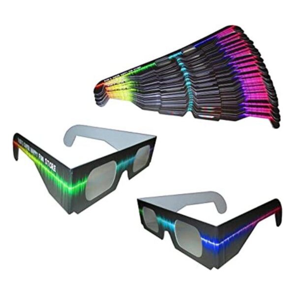 Gafas de fuegos artificiales 3D ondas rave 50 pares de