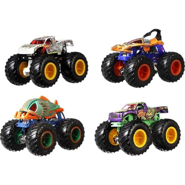 Hot Wheels Monster Trucks Vehículo a escala 164 paquete