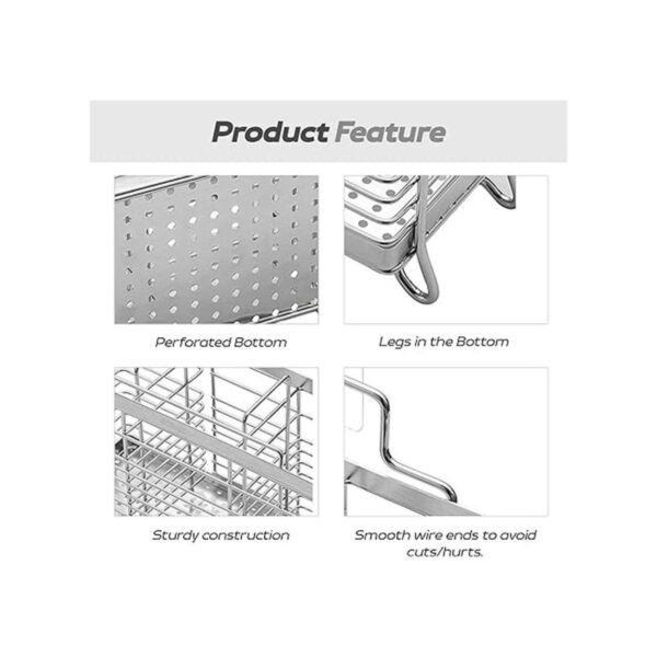 Soporte para utensilios de secado de utensilios con 3