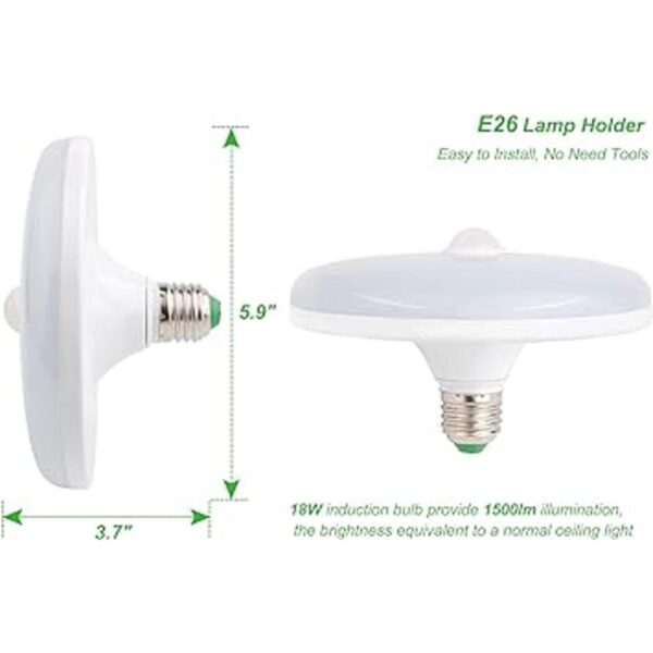 Bombillas con sensor de movimiento 18 W equivalente a