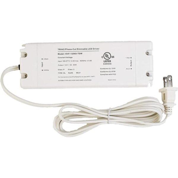 LEDupdates 12 V UL Listado 60 W Triac Dimmable Driver