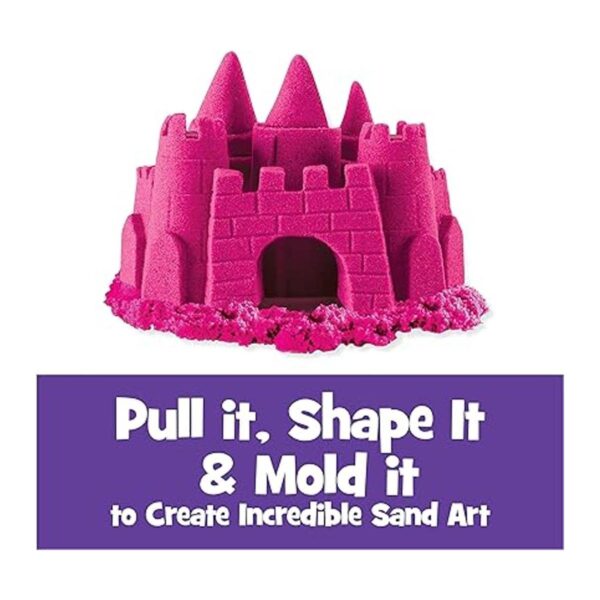 Kinetic Sand La original arena sensorial moldeable rosa_2