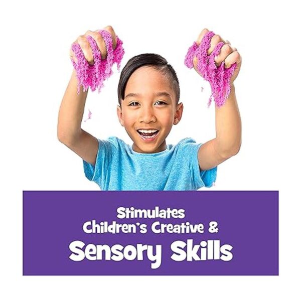 Kinetic Sand La original arena sensorial moldeable rosa_5