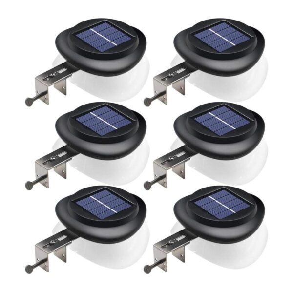 DBF Luces solares de canalón mejoradas con 9 luces LED_1