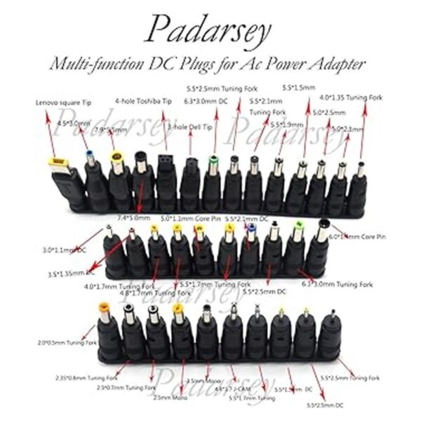 Padarsey Adaptador de corriente alterna universal de 96 W_3