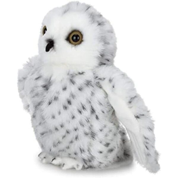 Bearington Drift Peluche de búho nevado blanco 8 pulgadas_1