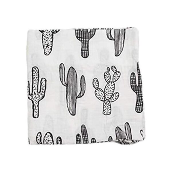 SANNIX Manta de muselina de cactus manta de algodón para