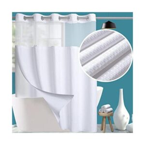 Juego de cortinas de ducha de tela de grado hotelero con_1