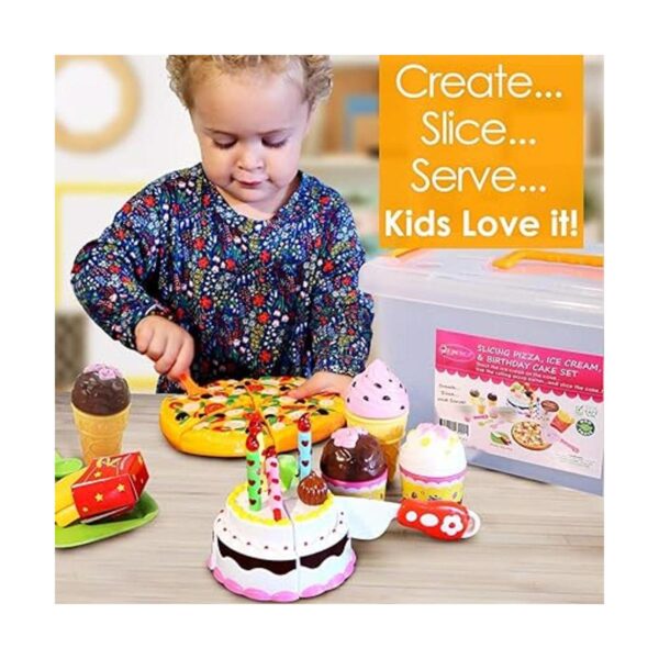 FUNERICA Juego de juguetes para niños con comida para_4