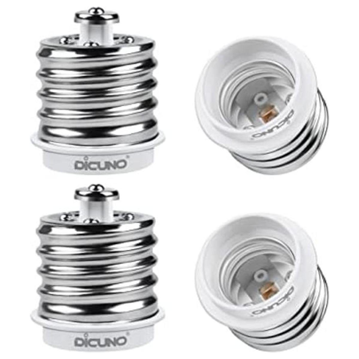 DiCUNO Adaptador E39 a E26 Mogul E39 a E26 estándar E26