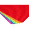 Paquete de 64 hojas de cartón corrugado de colores para