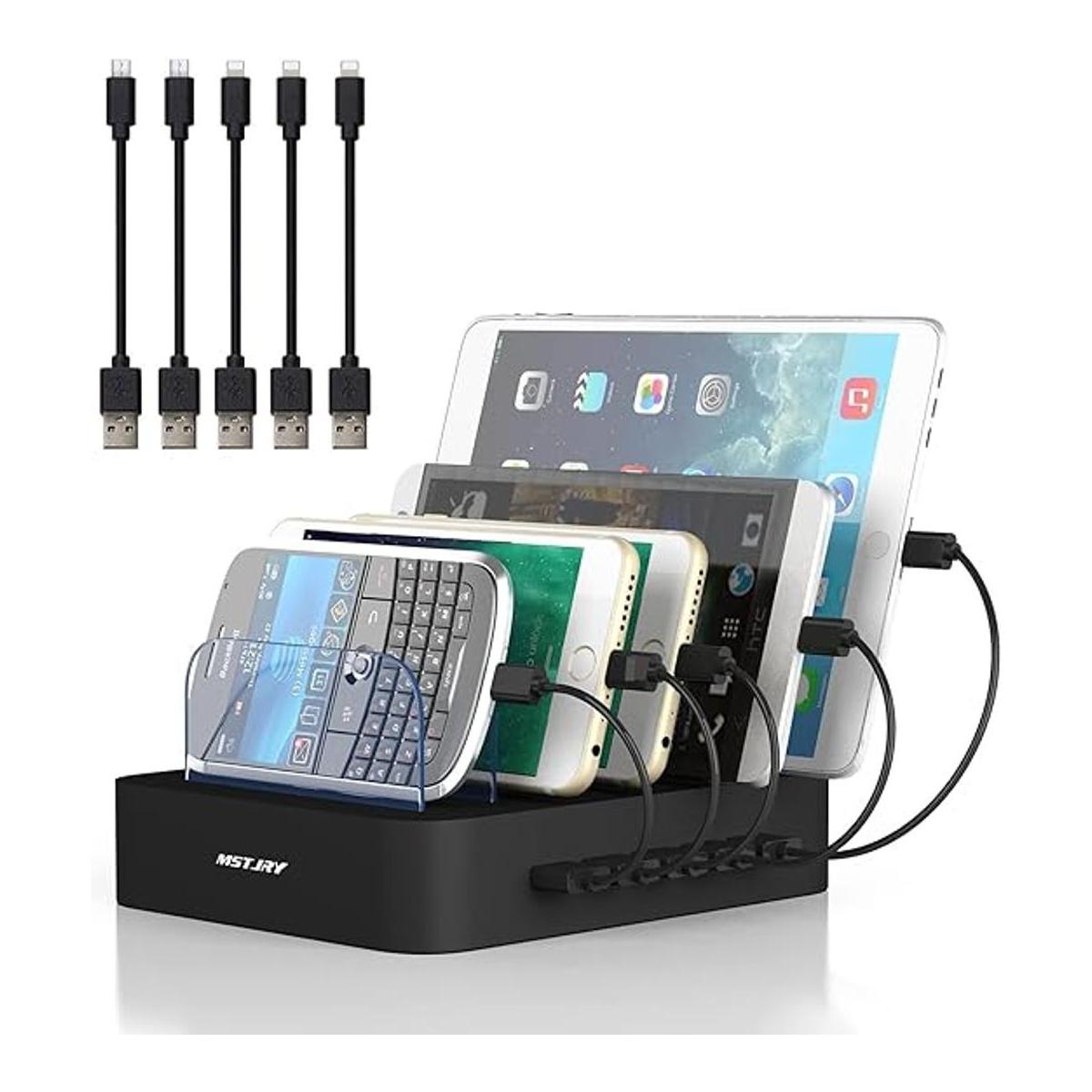MSTJRY Estación de carga USB para múltiples dispositivos