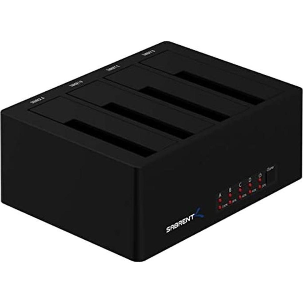 SABRENT Estación de acoplamiento SSDHDD de 4 bahías USB