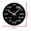 Reloj de pared AKAHA Matemáticas de 12.0 in diseño de