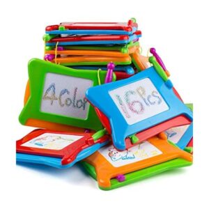 Mini tablero magnético de dibujo de 16 piezas 4 colores_1