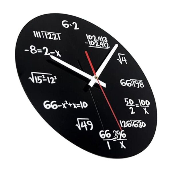 Reloj de pared AKAHA Matemáticas de 12.0 in diseño de