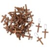Bright Creations Paquete de 50 mini llaveros de madera con