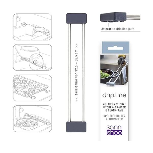 Sanni Shoo drip.line Pure Bandeja de goteo ajustable_3