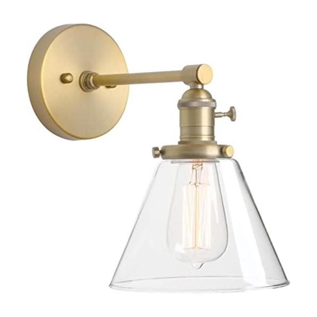 Phansthy Aplique de pared industrial antiguo 1 luz de