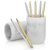 Essentra Home Blanc Collection Vaso de baño blanco para_3