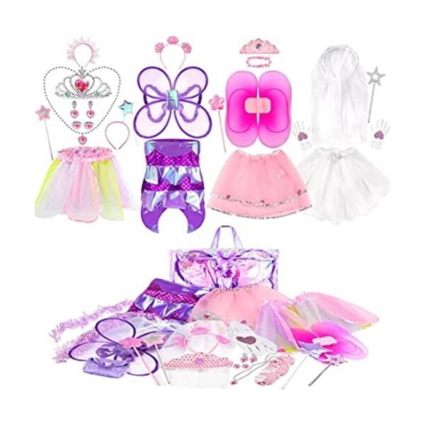 Jeowoqao Conjunto de disfraz para niñas juego de rol de