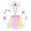 Jeowoqao Conjunto de disfraz para niñas juego de rol de