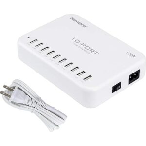 Estación de carga USB de 120 W 24 A 10 puertos para varios_1